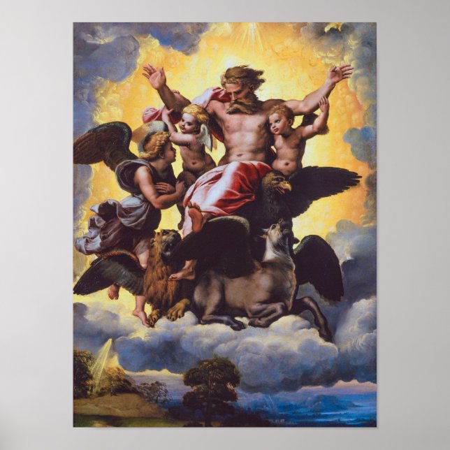 Affiche La Vision d'Ezéchiel | Raphaël | (Devant)