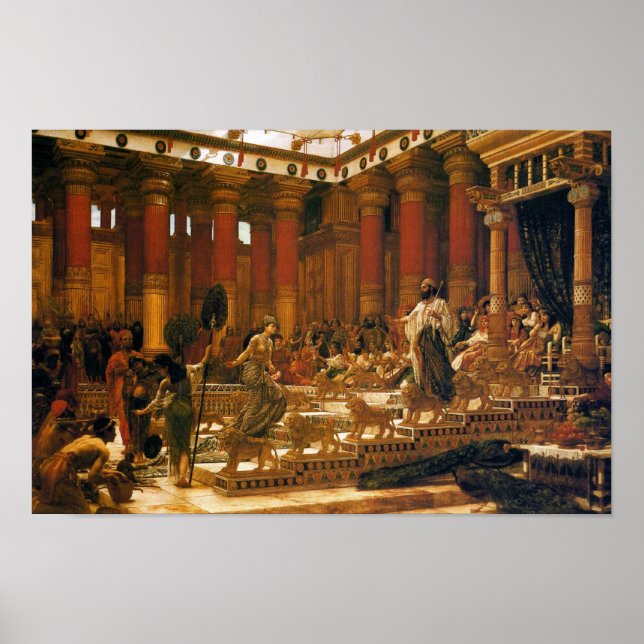 Affiche La visite de la reine de Saba au roi Salomon (Devant)