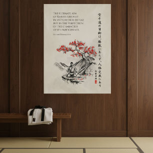 Affiche La Voie du Karaté - Sagesse de Gichin Funakoshi
