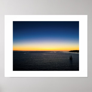 Affiche La voile à partir de la photographie couleur du co