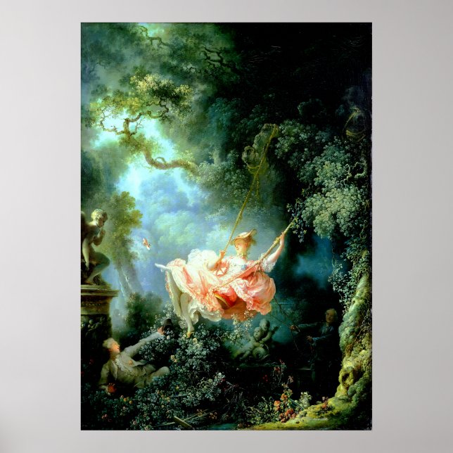 Affiche La voilure" par Jean-Honoré Fragonard (Devant)