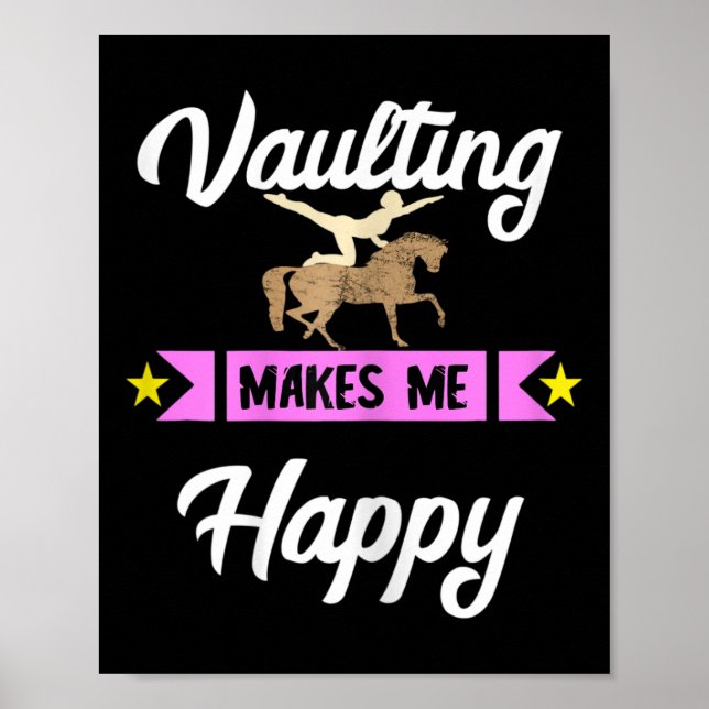 Affiche La Voûte Me Rend Joyeux Cheval Equestre (Devant)
