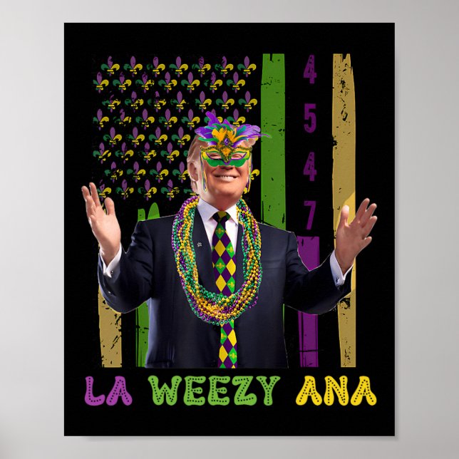 Affiche La Weezy Ana Funny Mardi Gras 2025 (Devant)