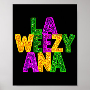 Affiche La weezy ana mardi gras louisiane nouvelle-orleans