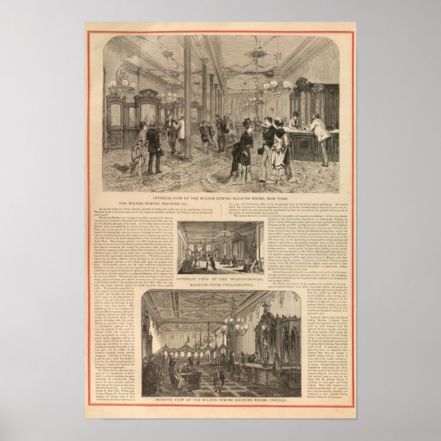 Affiche La Wilson Sewing Machine Company (Devant)