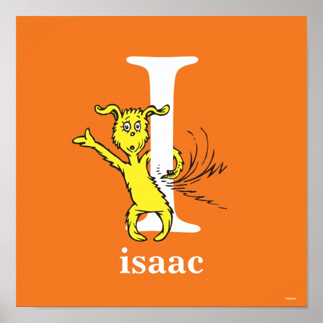 Affiche L'ABC du Dr Seuss : Lettre I - Blanc | Ajoutez vot (Devant)