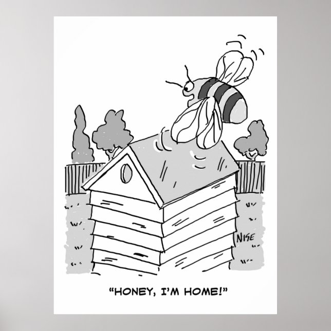 Affiche L'abeille retourne à sa ruche (Devant)