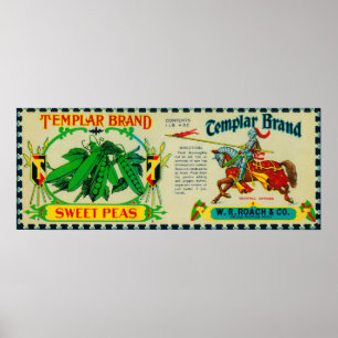 Affiche Label Templar PeasGrand Rapids, MI