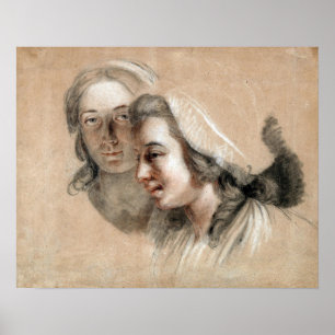 Affiche Labille-Guiard - Marie Capet et Marie Carreaux