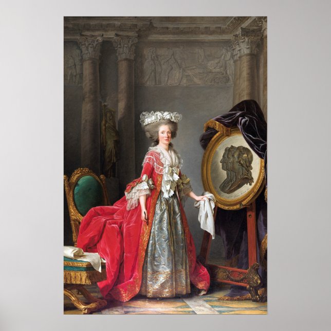 Affiche Labille-Guiard - Portrait de Madame Adélaïde (Devant)