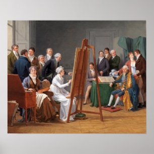 Affiche Labille-Guiard - Scène de studio