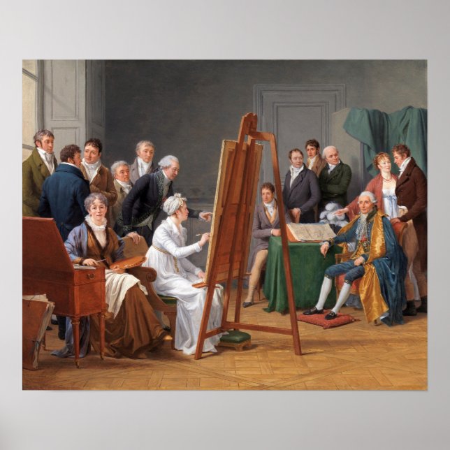 Affiche Labille-Guiard - Scène de studio (Devant)