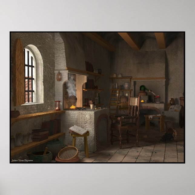 Affiche Laboratoire alchimiste (Devant)