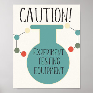 Affiche Laboratoire de Chimie de la Fête d'Anniversaire du