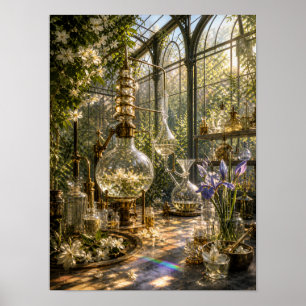 Affiche Laboratoire de Parfum Botanique 12x16
