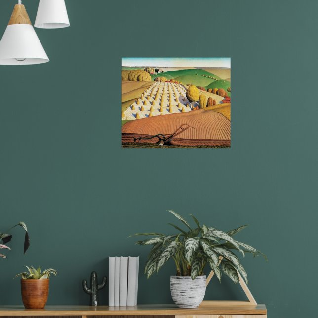 Affiche Labour d'automne de Grant Wood (Salon 1)