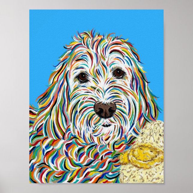 Affiche Labradoodle et Ducky (Devant)