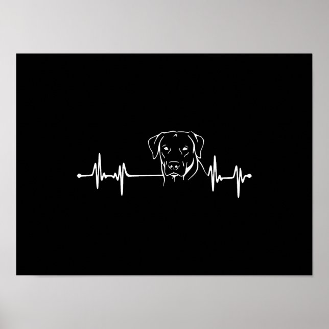 Affiche Labrador Retriever - Heartbeat (Devant)