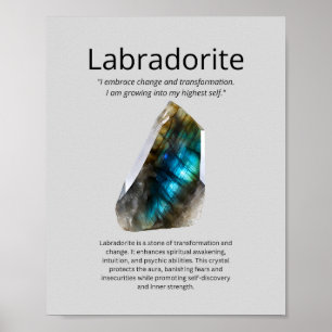 Affiche Labradorite Crystal Signification