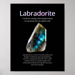 Affiche Labradorite Crystal Stone Signification