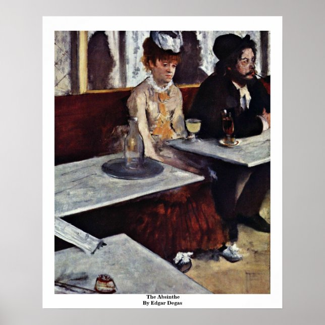 Affiche L'Absinthe Par Edgar Degas (Devant)
