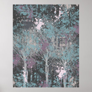 Affiche L'Abstrait des trois arbres