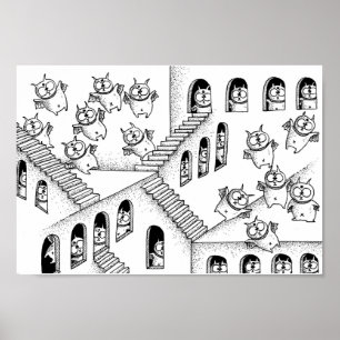 Affiche Labyrinthe des fées Corridor.