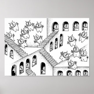 Affiche Labyrinthe des fées Corridor.