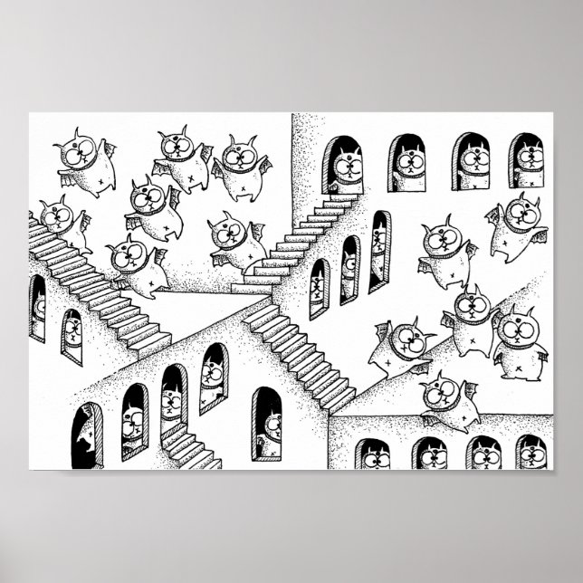 Affiche Labyrinthe des fées Corridor. (Devant)