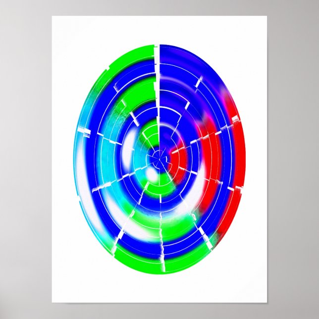 Affiche labyrinthe ovale (Devant)