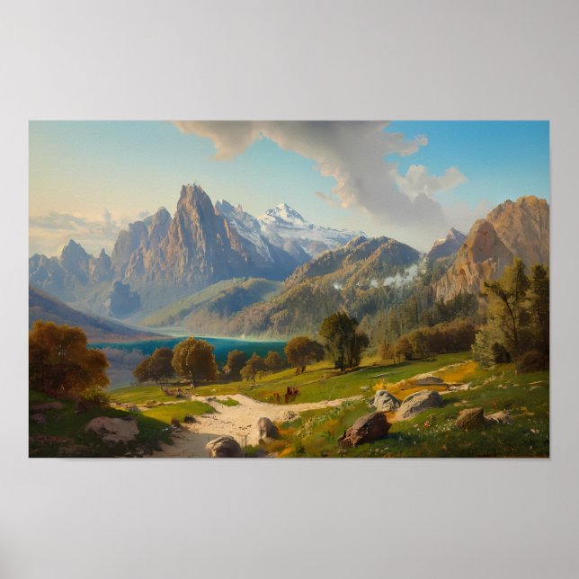Affiche Lac alpin  (Devant)