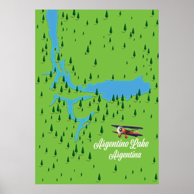 Affiche lac Argentino Argentine (Devant)