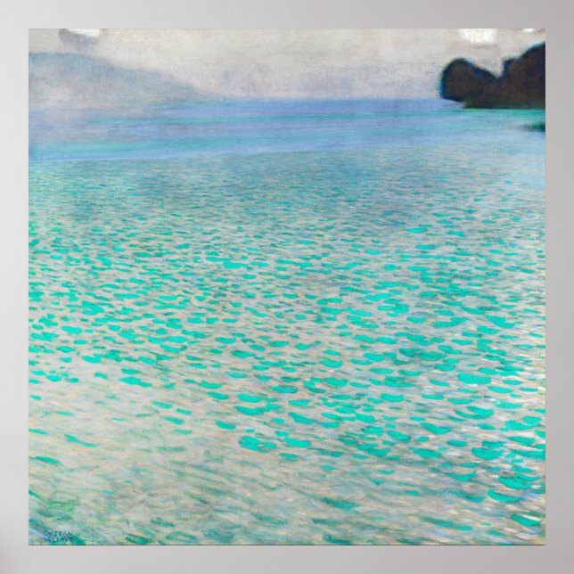 Affiche Lac Atter, Gustav Klimt (Devant)