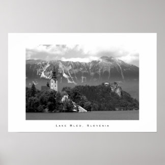 Affiche Lac Bled, Slovénie