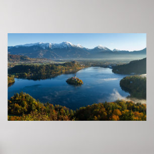 AFFICHE LAC BLED, SLOVÉNIE