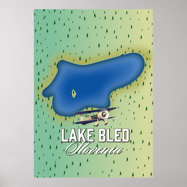 Affiche Lac Bled Slovénie (Devant)