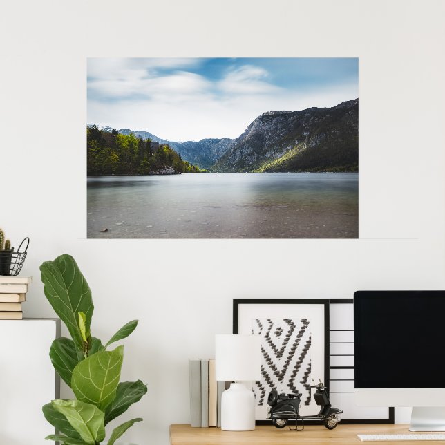 Affiche Lac Bohinj, Slovénie (Bureau à domicile)