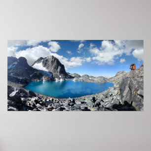 Affiche Lac Catherine et Banner Peak - Sierra Nevada