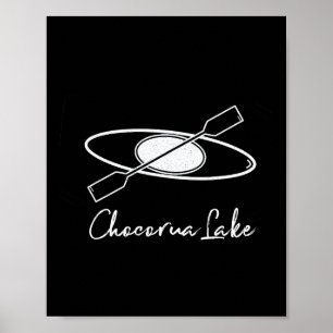 Affiche Lac Chocorua New Hampshire Kayak Kayakisme Bateau