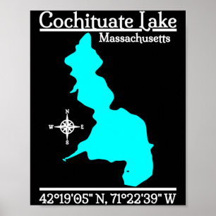 Affiche lac Cochituate - performance massachusetts