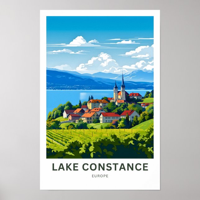 Affiche Lac Constance Europe Imprimer (Devant)