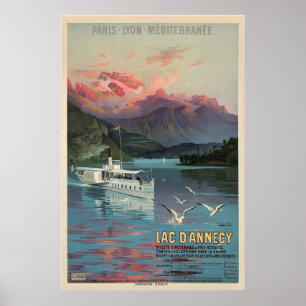 Affiche Lac d'Annecy Lac Annecy Auvergne-Rhône-Alpes