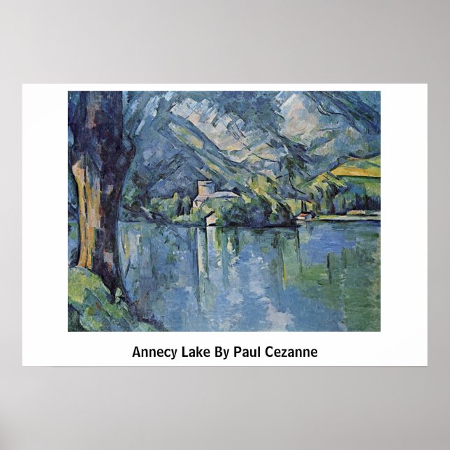 Affiche Lac D'Annecy Par Paul Cezanne (Devant)