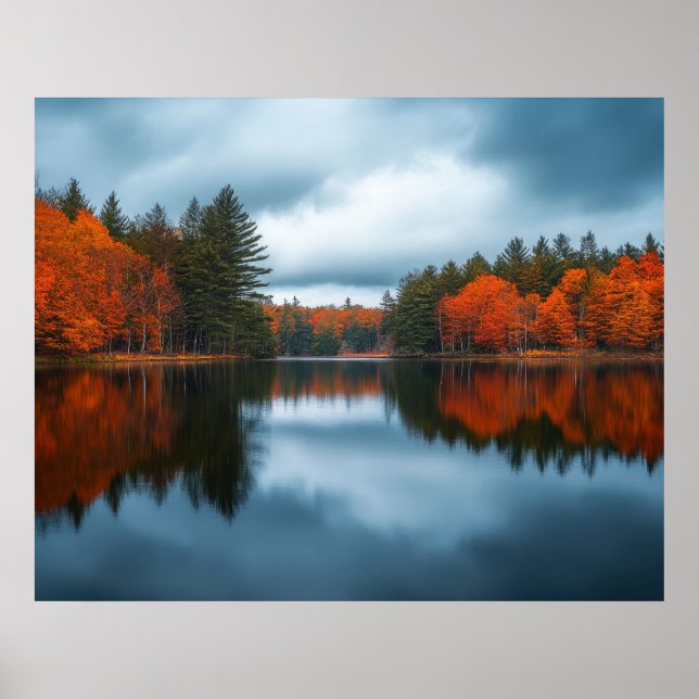 Affiche Lac d'Automne (Devant)