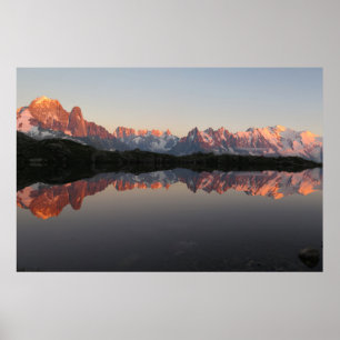 Affiche Lac de Cheserys sunset