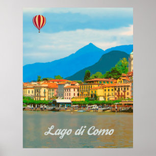 Affiche Lac de Côme, Italie