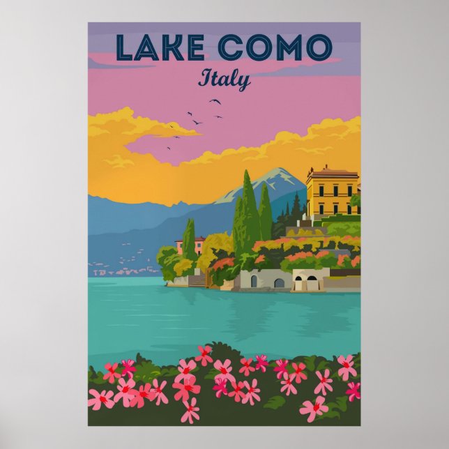 Affiche Lac de Côme, Italie (Devant)