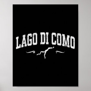 Affiche Lac de Côme Lago Di Como Italie Souvenir de vacanc