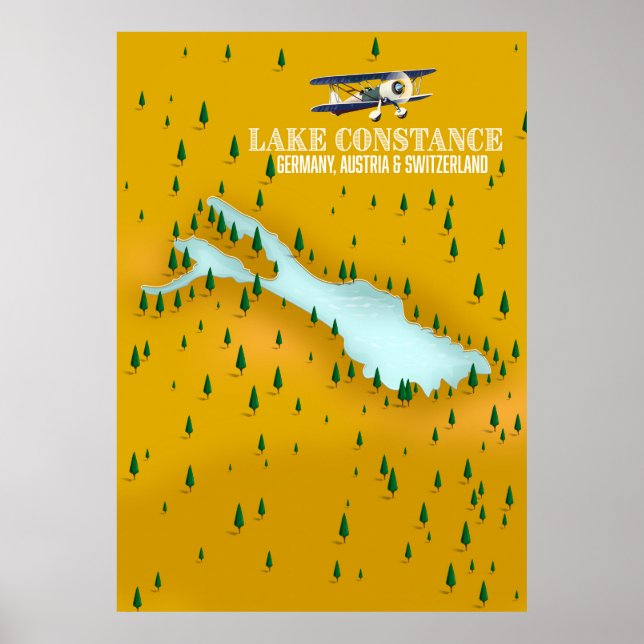 Affiche Lac de Constance Allemagne, Autriche et Suisse (Devant)