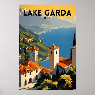Affiche Lac de Garde Italie